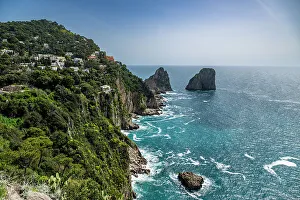 Capri Prints: View over the coastline from the Botanical Garden
