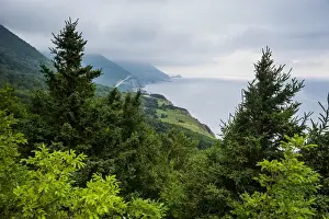 Cape Breton Island Prints: View over the coastline of the Cape Breton Highlands National Park
