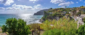 Sea View Prints: View of coastline from elevated position in Sant'Angelo