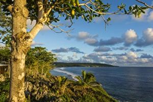 View over the coastline of Niue, South Pacific, Pacific