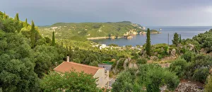 Sea View Prints: View of coastline from Tomateli