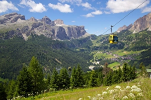 Bolzano Province Prints: View from Col Alto and cable car