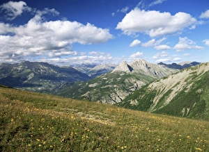 View from Col d Allos, Parc National du Mercantour, near Barcelonnette