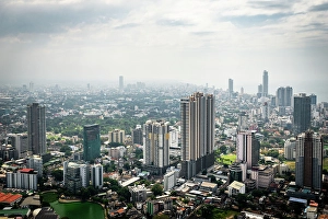 Lanka Prints: View over Colombo from the Lotus Tower, Colombo, Sri Lanka