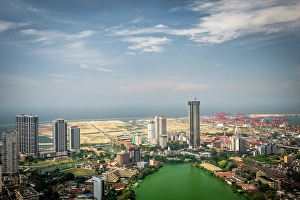 Commercial Prints: View over Colombo from the Lotus Tower, Colombo, Sri Lanka