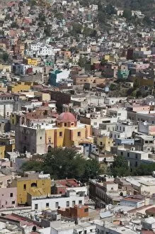 Images Dated 23rd April 2008: View of colourful buildings, Guanajuato, Guanajuato State, Mexico, North America