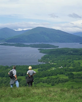 Stirling Prints: View from Conic Hill of Loch Lomond, Stirling, Central, Scotland, United Kingdom, Europe