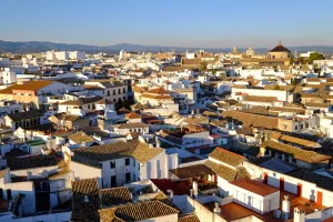 Cordoba Prints: View of Cordoba from the Mezquita Cathedral bell tower, Cordoba, Andalucia, Spain, Europe