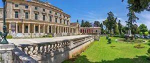 Visitor Attraction Prints: View of Corfu Museum of Asian Art in Anaktoron Square