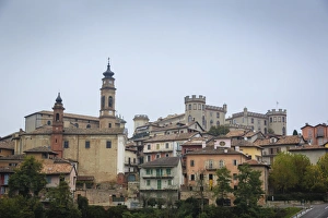 Piemonte Prints: View over Costigliole d Asti, Asti, Piedmont, Italy, Europe