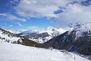 Rolling Landscape Prints: View of Crozats, La Plagne, Savoie, French Alps, France, Europe