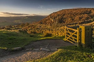 Curbar Edge Prints: View of Curbar Edge from Baslow Edge, Baslow, Peak District National Park, Derbyshire