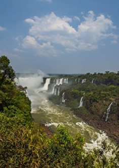 State Of Parana Prints: View of the Devils Throat, part of the Iguazu Falls, UNESCO World Heritage Site