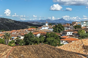 Stereotypically Brazilian Prints: View over Diamantina and the Nossa Senhora do Amparo Church