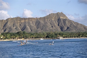 Hawaii Prints: View of Diamond Head Crater