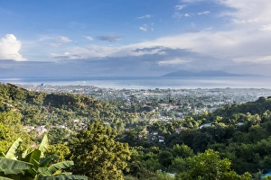 View over Dili, capital of East Timor, Southeast Asia, Asia