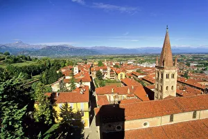Red Tile Prints: View with the Dominican church of San Giovanni