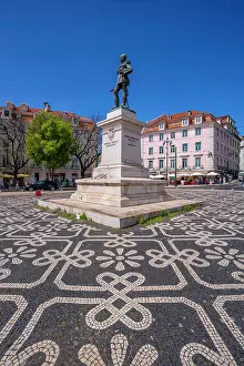 Aesthetic Prints: View of Duke of Terceira statue in PC Duque da Terceira on a sunny day