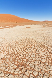 Arid Landscapes Prints: View of dunes, Sossusvlei, Namib Desert, Namib Naukluft Park, Namibia, Africa