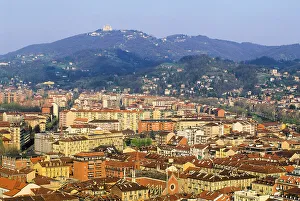 Urban Development Prints: View toward Eastside with the Basilica of Superga background