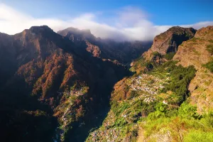 Madeira Prints: View from Eira do Serrado shows mountains