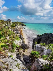 Azure Prints: View towards El Castillo and Temple of the God of Wind