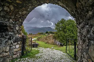 Gate Prints: View of the entrance gate to St