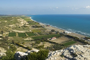 View along Episkopi Bay, Kourion (Curium), Limassol, Cyprus, Europe