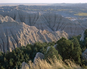Eroded Prints: View over eroded landscape