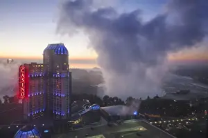 Ontario Prints: View of Fallsview Casino Resort and The American and Horseshoe Falls
