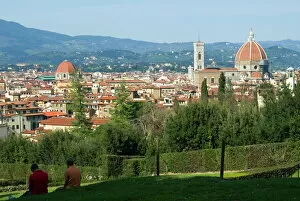 Images Dated 30th March 2008: View of Florence from Boboli Gardens, Florence, Tuscany, Italy, Europe
