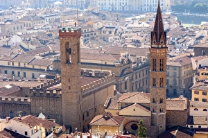 Firenze Prints: View over Florence from the Duomo