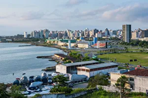 Brazil Prints: View over Florianopolis, Santa Catarina State, Brazil, South America