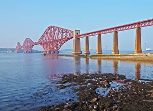 Lothian Prints: View of the Forth Bridge, UNESCO World Heritage Site, Queensferry, near Edinburgh