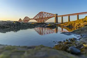 Lothian Prints: View of the Forth Rail Bridge, UNESCO World Heritage Site, over the Firth of Forth