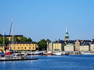 Stockholm Prints: View towards the Gamla Stan, Stockholm, Stockholm County, Sweden, Scandinavia, Europe