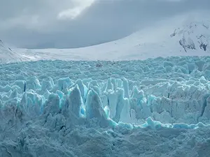 A view of the Garibaldi Glacier in Albert de Agostini National Park in the Cordillera Darwin mountain range, Chile