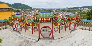 Penang Prints: View over Georgetown from Kek Lok Si Temple, Penang, Malaysia, Southeast Asia, Asia
