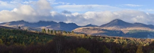 View of Goatfell and the Northern Mountains, Isle of Arran, North Ayrshire, Scotland