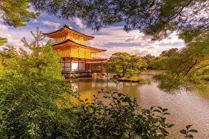 Amazing Prints: View of Golden Temple (Kinkaku-ji) (Temple of the Golden Pavilion)
