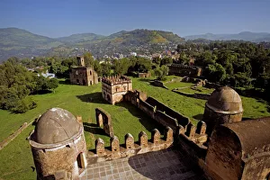 View over Gonder and the Royal Enclosure from the top of Fasiladas Palace View over Gonder and the Royal Enclosure from the top of Fasiladas Palace