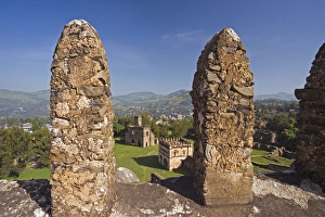 View over Gonder and the Royal Enclosure from the top of Fasiladas Palace