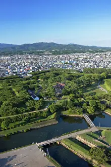 Recreational Prints: View of Goryokaku Palace within Goryokaku Park in Hakodate, Hokkaido, Japan