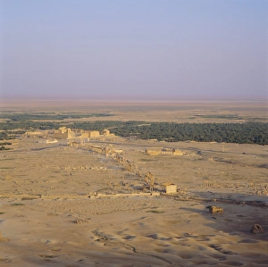 Unadorned Prints: View over Graeco-Roman city towards Roman Temple of Bel