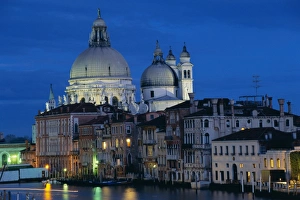 View along Grand Canal towards Santa Maria Della Salute