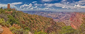 Watchtower Prints: View of the Grand Canyon east of the historic Watch Tower, managed by the National
