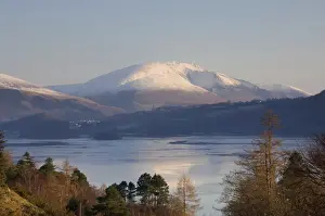 Cumbria Prints: View from Grange road over Derwentwater to Saddleback [Blencathra]