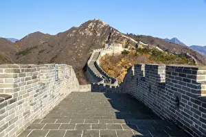 View of Great Wall of China at Huanghua Cheng (Yellow Flower), UNESCO World Heritage Site