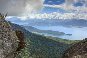 Costa Verde Prints: View of the Green Coast (Costa Verde) from Ilha Grande near Rio de Janeiro, Brazil