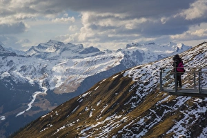 View from Grindelwald First, Jungfrau region, Bernese Oberland, Swiss Alps, Switzerland